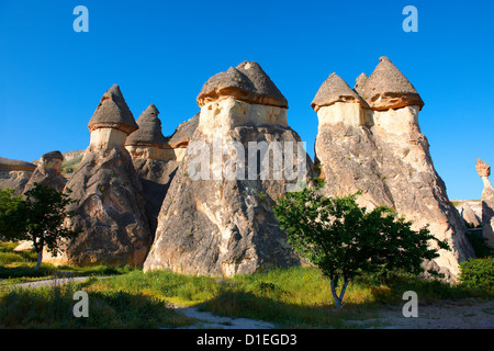 Volcanic tuft rock formations Cappadocia Turkey Stock Photo
