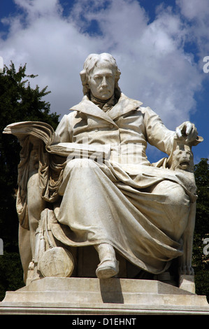 Wilhelm von Humboldt (1767-1835). German diplomat, philosopher and linguist. Monument. Humboldt University. Berlin. Germany. Stock Photo