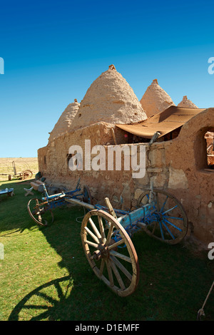 Pictures of the beehive adobe buildings of Harran, south west Anatolia, Turkey. Stock Photo