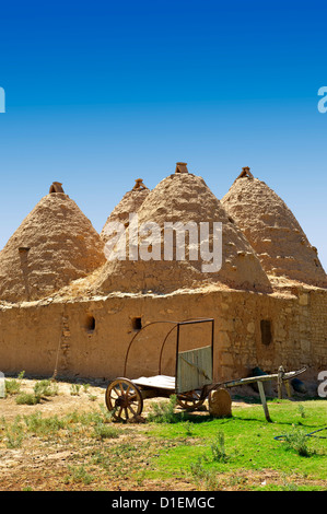 Pictures of the beehive adobe buildings of Harran, south west Anatolia, Turkey. Stock Photo