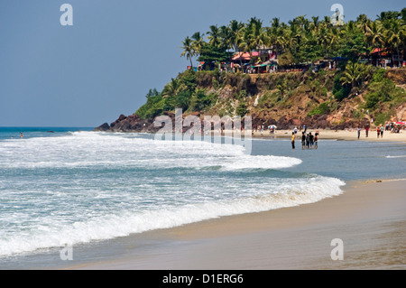 Horizontal view of the unique cliffs on Papanasam beach at Varkala, Kerala. Stock Photo