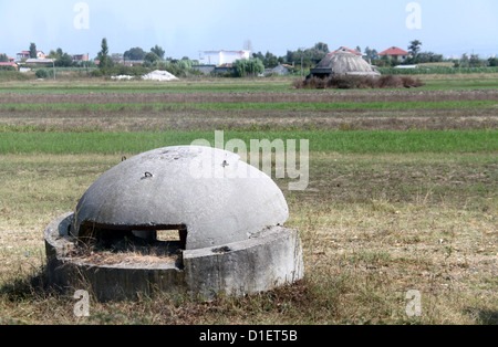 Albanian Concrete Bunker Stock Photo