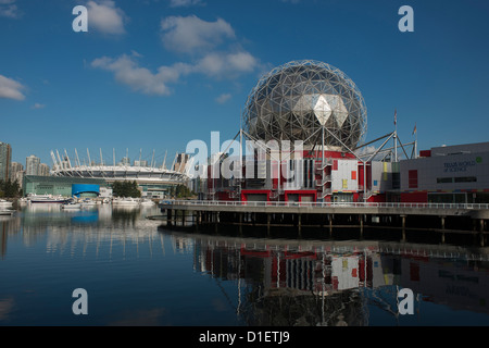 Science World False Creek Vancouver British Columbia Stock Photo