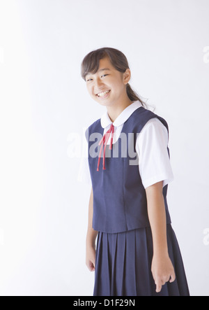 Junior high girl Stock Photo