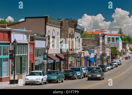 Bridge Street in Las Vegas, New Mexico, USA Stock Photo