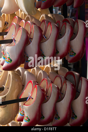 Traditional wooden clogs (Klompen) on sale in Amsterdam, Netherlands Stock Photo