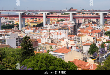 (FILE) An archive photo dated 30 May 2012 shows houses and office buildings in Lisbon, Portugal. Photo: Soeren Stache Stock Photo