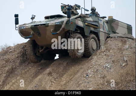 A Boxer tank of the German Armed Forces is seen in Masar-i-Scharif ...