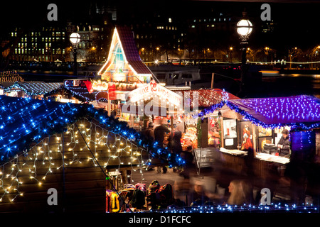 The Southbank Centre Christmas Market; London, England Stock Photo