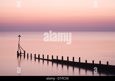 Selsey Bill at sunset, Selsey, West Sussex, England, United Kingdom, Europe Stock Photo
