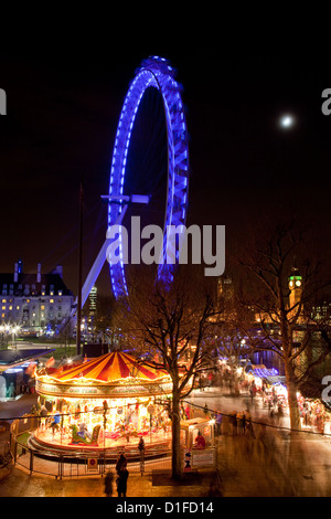 The Southbank Centre Christmas Market; London, England Stock Photo