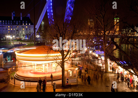 The Southbank Centre Christmas Market; London, England Stock Photo