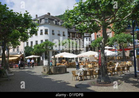Market Square, Idar Oberstein, famous for gem stones, on the River Nahe, Rhineland Palatinate, Germany, Europe Stock Photo