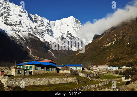 Thame village, Sagarmatha National Park, Solukhumbu District, Sagarmatha, Eastern Region (Purwanchal), Nepal, Himalayas, Asia Stock Photo