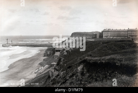 West Cliff, Whitby, by Frank Meadow Sutcliffe, ca 1880 Stock Photo