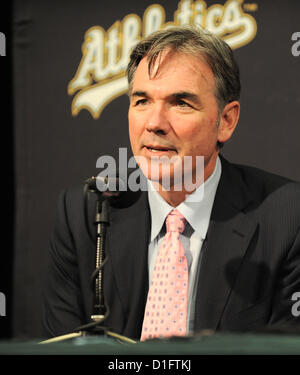 Oakland Athletics general manager Billy Beane during a media conference ...