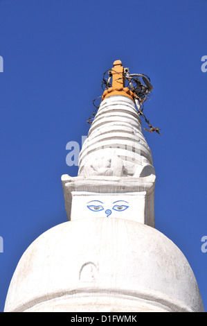 stupa Swayambhunath temple Kathmandu Nepal Stock Photo