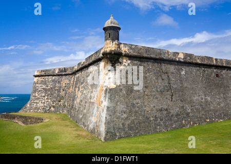 Castillo San Felipe del Morro, Old City of San Juan, Puerto Rico Island, West Indies, Caribbean, United States of America Stock Photo