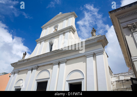 Cathedral of San Juan, Puerto Rico Island, West Indies, Caribbean, United States of America, Central America Stock Photo