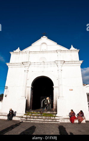 Church of Santo Tomas, Chichicastenango, Guatemala, Central America Stock Photo