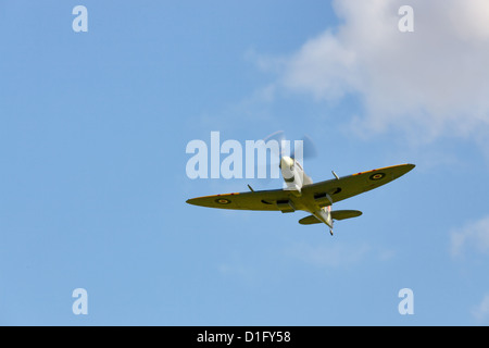 Supermarine Spitfire flying at the Goodwood Revival Stock Photo