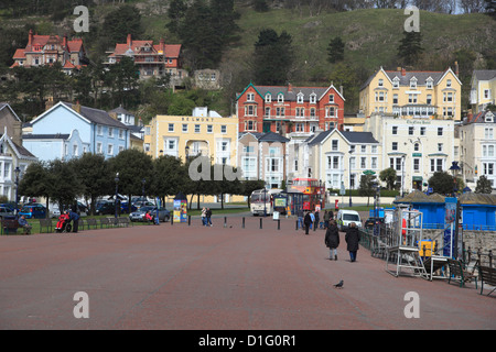 Seaside Promenade, Llandudno, Conwy County, North Wales, Wales, United Kingdom, Europe Stock Photo