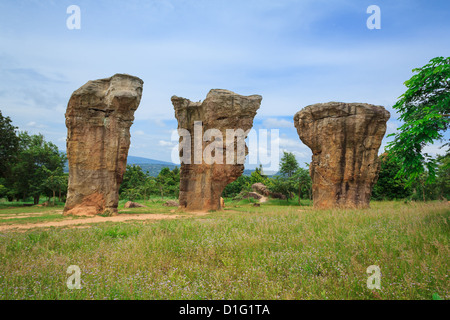 Detail of Monolithic -chaiyaphum province,Thailand Stock Photo