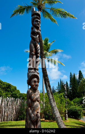 Tjibaou cultural center in Noumea, New Caledonia, Melanesia, South Pacific, Pacific Stock Photo