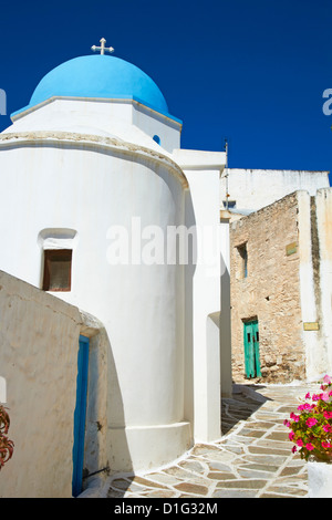 Traditional village of Lefkes, Paros, Cyclades, Aegean, Greek Islands, Greece, Europe Stock Photo
