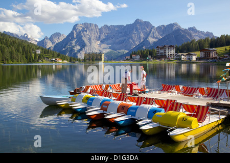 Lago di Misurina, Belluno Province, Veneto, Italian Dolomites, Italy, Europe Stock Photo