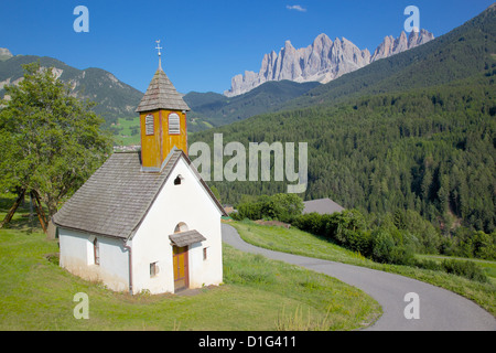 Church, Val di Funes, Bolzano Province, Trentino-Alto Adige/South Tyrol, Italian Dolomites, Italy, Europe Stock Photo