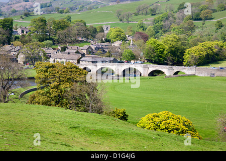 The Village of Burnsall in Wharfedale, Yorkshire Dales, Yorkshire, England, United Kingdom, Europe Stock Photo