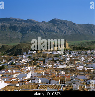 Alcazaba and old town, Antequera, Andalucia, Spain, Europe Stock Photo