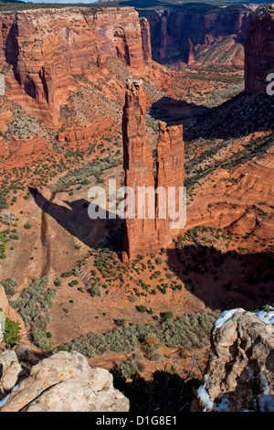 Spider rock in Canyon de Chelly, Arizona Stock Photo