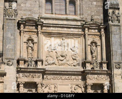 Ubeda in Andalusia Spain, Unesco world heritage site, renaissance palaces and churches, Capilla del Salvador façade, Holy Chapel of the Savior Stock Photo