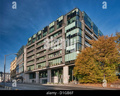 Exchange Centre, home of the Warsaw Stock Exchange in Warsaw, Poland Stock Photo