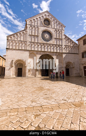 Elk192-2181v Croatia, Dalmatian Coast, Zadar, Cathedral of St Anastasia 12-13th c Stock Photo