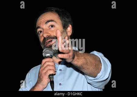 The director of the film ( “La guerra del maiale”), 'War of the porc',  David Maria Putorti, in Barcelona Stock Photo