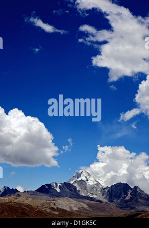 Mount Huayna Potosi, Calahuyo, Cordillera real, Bolivia, Andes, South America Stock Photo