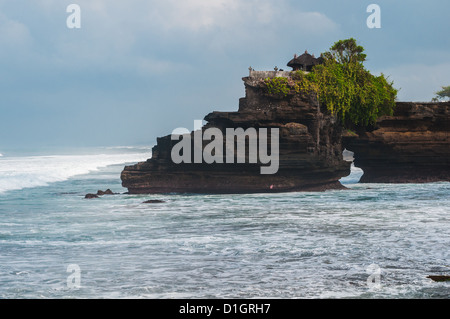 Pura Batu Bolong - small hindu temple near Tanah Lot, Bali, Indonesia Stock Photo