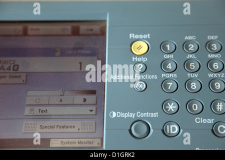 Photo Copier Panel Stock Photo