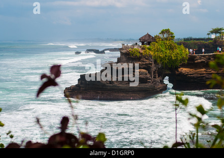 Pura Batu Bolong - small hindu temple near Tanah Lot, Bali, Indonesia Stock Photo