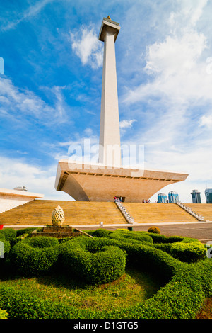 The National Monument, Monas in Merdeka Square, Jakarta, Java, Indonesia, Southeast Asia, Asia Stock Photo