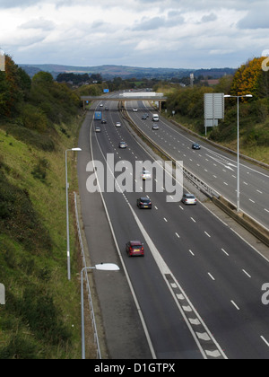 M5 motorway east of Exeter Devon UK Eastbound Slip Junction 29 Stock ...