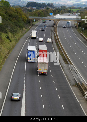 M5 motorway east of Exeter Devon UK Eastbound Slip Junction 29 Stock ...