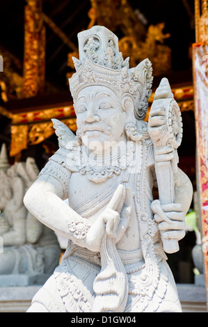 Hindu stone statue at Pura Tirta Empul Temple, a Hindu Temple on Bali, Indonesia, Southeast Asia, Asia