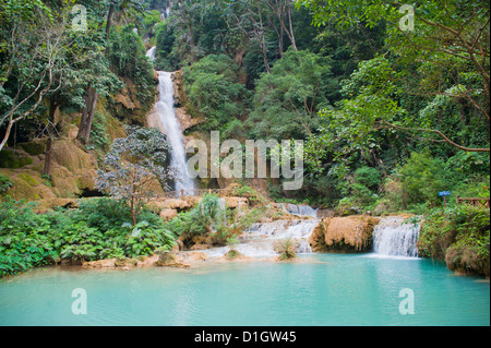 Kuang Si Waterfalls, Luang Prabang, Laos, Indochina, Southeast Asia, Asia Stock Photo