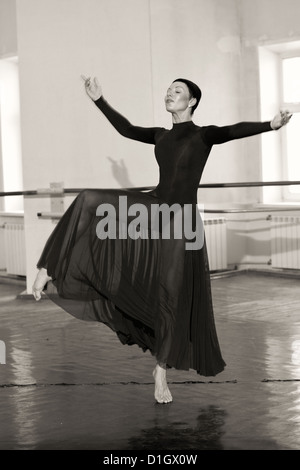 Rehearsal,training ballerina. Stock Photo