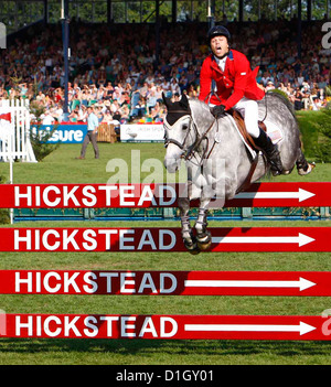 31.07.2011 Kent Farrington ( USA) on Uceko at The Longines Royal International Horse Show Credit James Galvin Stock Photo