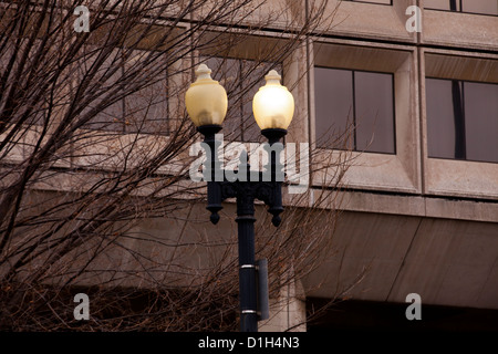 Broken street lamp - USA Stock Photo